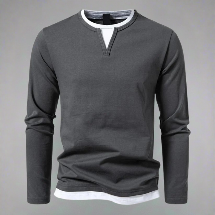 Francesco™ - Maglia a maniche lunghe con scollo a V