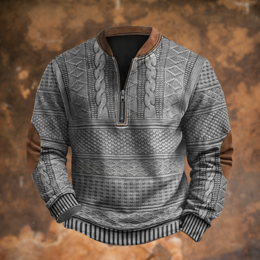 Liam® | Maglione a mezza zip chic per un look casual