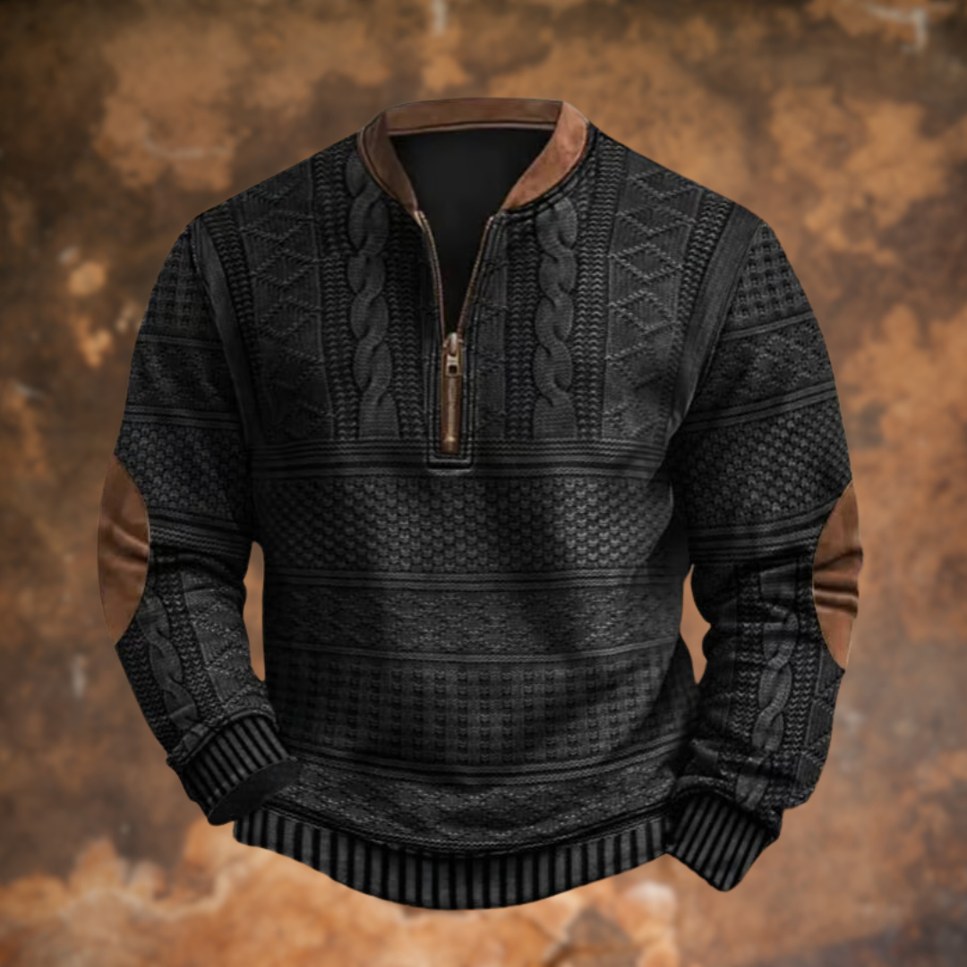 Liam® | Maglione a mezza zip chic per un look casual