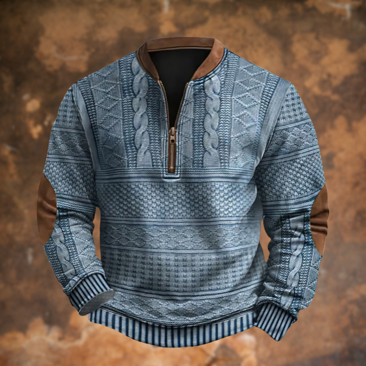 Liam® | Maglione a mezza zip chic per un look casual